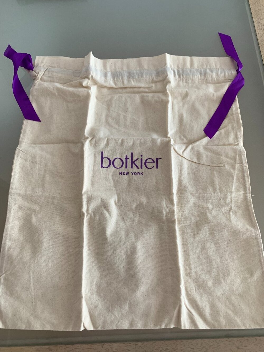 BNWT BOTKIER PARIS LARGE DUSTBAG WITH RIBBON DRAWSTRING